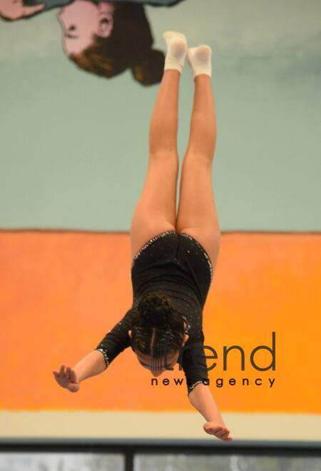 Milli Gimnastika Arenasında batut gimnastikası tamblinq üzrə ölkə çempionatı və Bakı birinciliyi start götürüb Azərbaycan Bakı 14 Fevral 2025      
